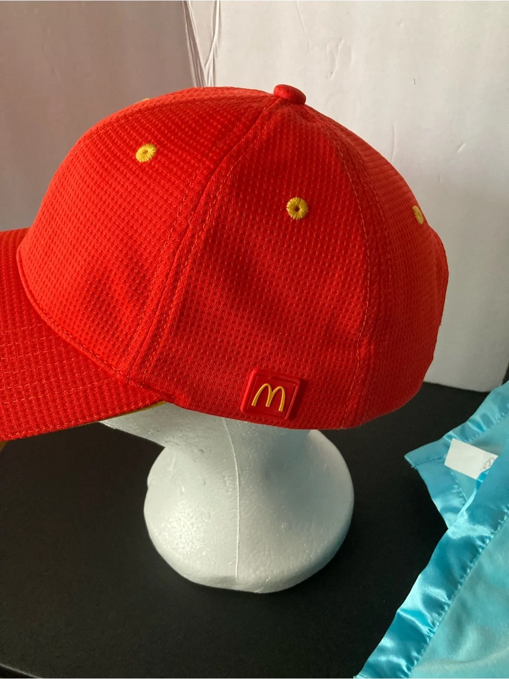 McDonald’s Uniform Red Baseball Cap Adult with Yellow Trim